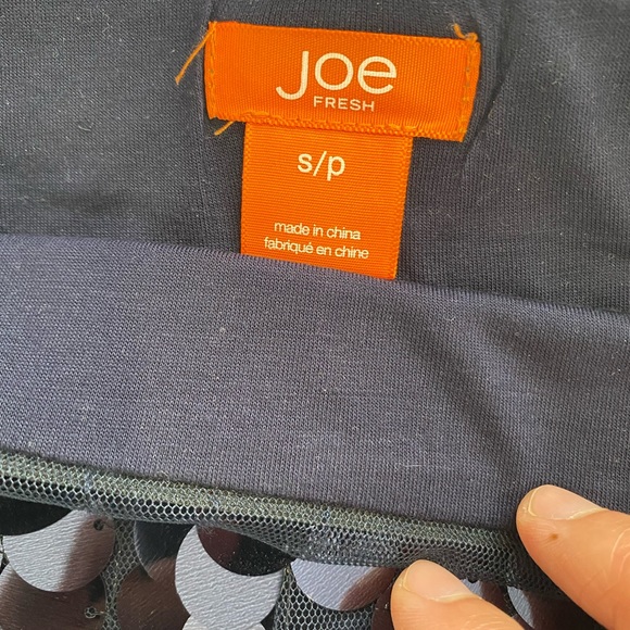 Blue sequin mini skirt - Picture 4 of 4